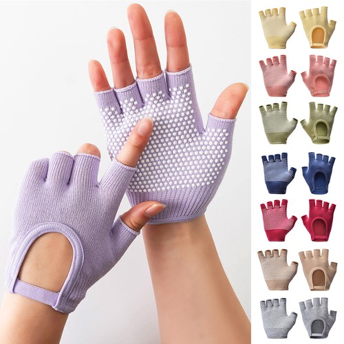 Fitness half finger mittens - half,